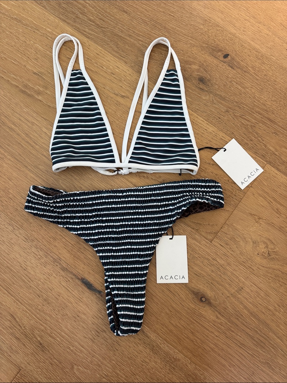 acacia swimwear Riggs Stripe Set